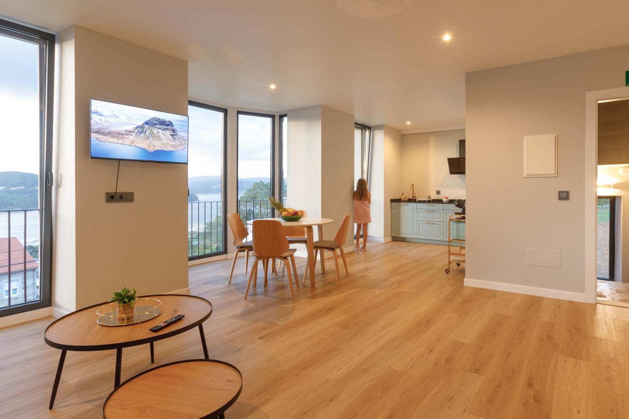 Villa Rosa Apartamentos En Casa Rural Con Vistas Panoramicas A La Ria Noia Eksteriør billede