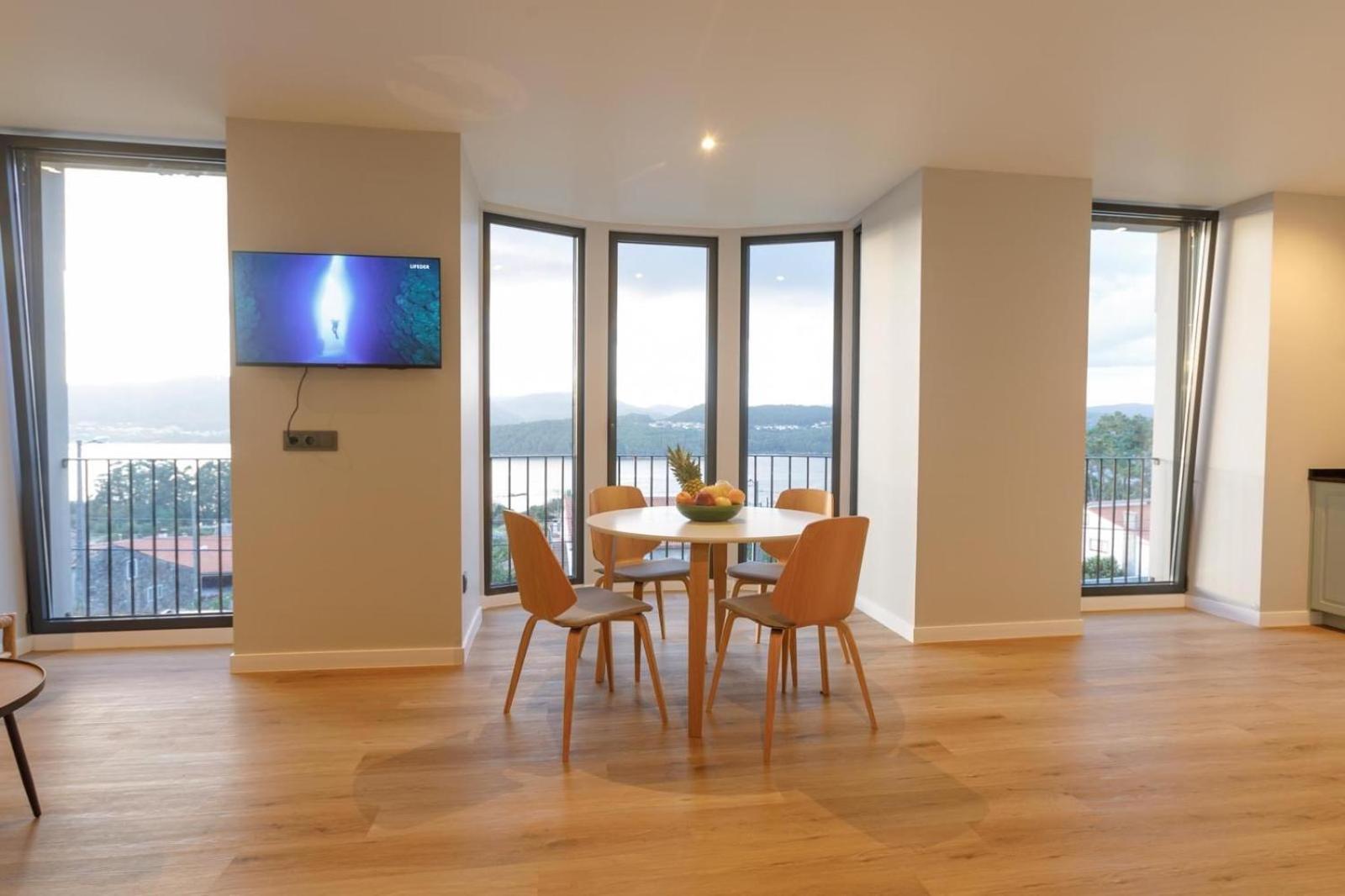 Villa Rosa Apartamentos En Casa Rural Con Vistas Panoramicas A La Ria Noia Eksteriør billede