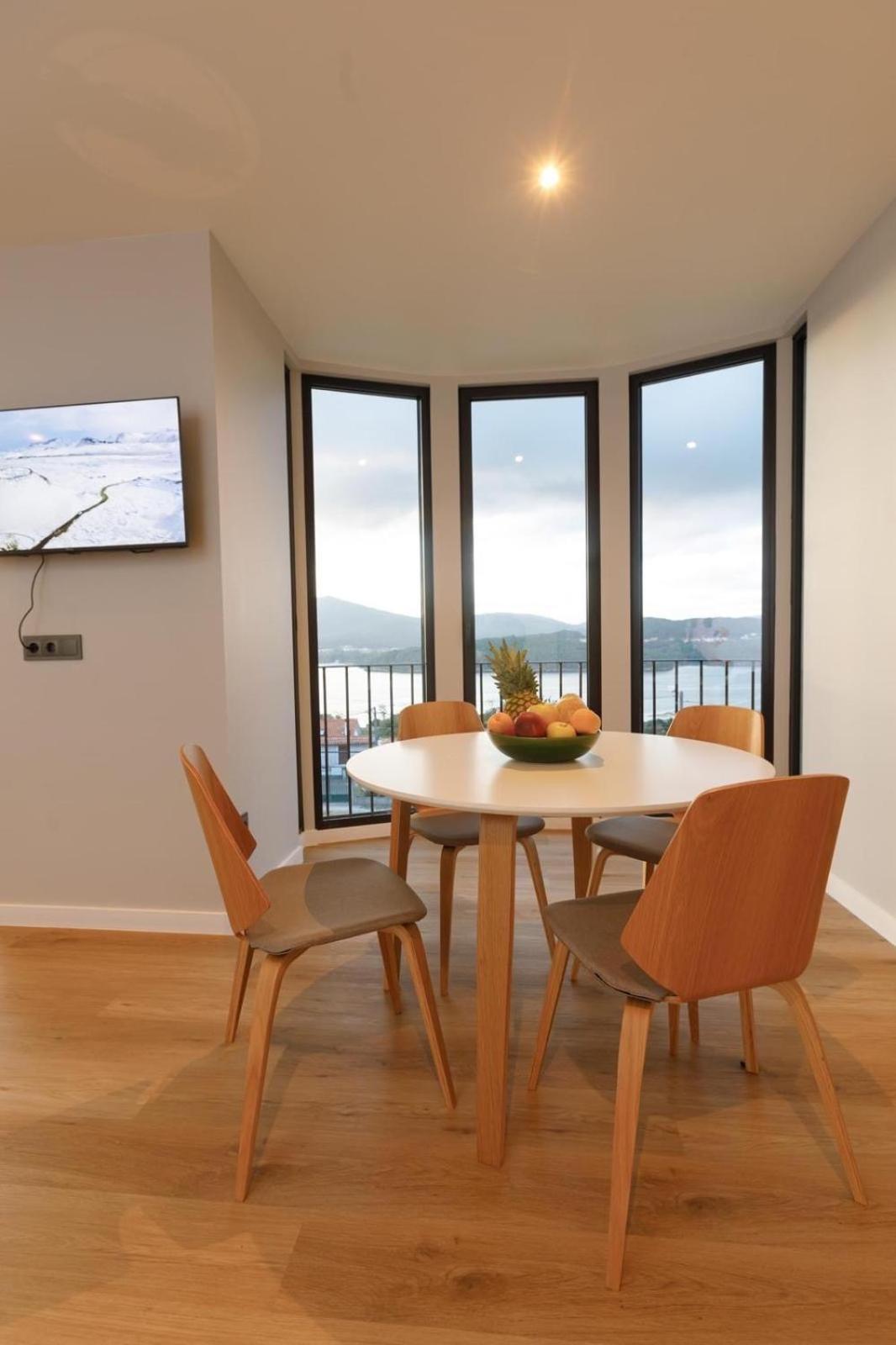 Villa Rosa Apartamentos En Casa Rural Con Vistas Panoramicas A La Ria Noia Eksteriør billede